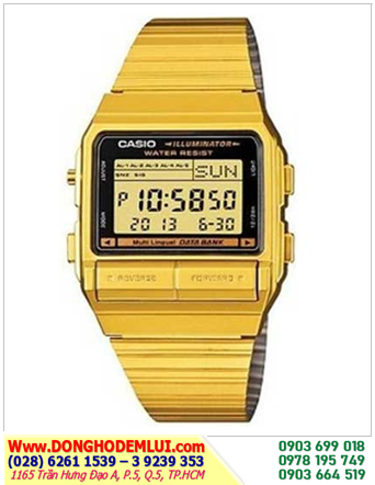 Casio DB-380G-1DF; Đồng hồ điện tử Casio DATABANK DB-380G-1DF chính hãng_ Bảo hành 2 năm
